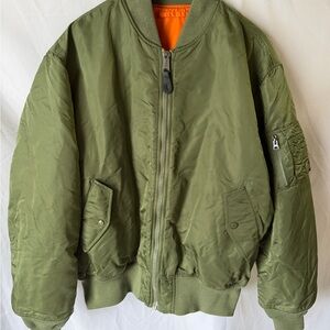 Alpha Industries Olive Bomber Jacket